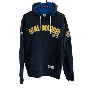 $100 Real Madrid Hoodie Logo Navy Blue Official Licensed Mens Large Baseball